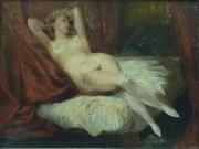 Eugene Delacroix The woman with white socks oil painting artist